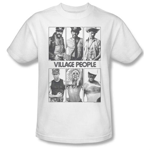 Village People-Peace & Disco-Efecto Envejecido camisetas de hombre 